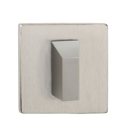 Tupai Rapido 5S Line WC Turn on 5mm Slimline Square Rose (bolt through fixing only) - Pearl Nickel