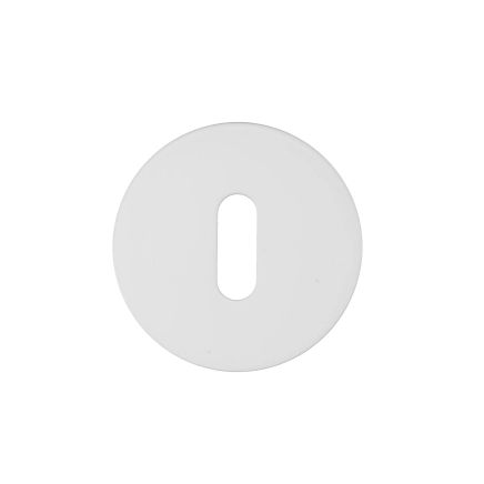 Zoo Hardware Standard Profile Escutcheon - Rosso Slim - 4mm - White