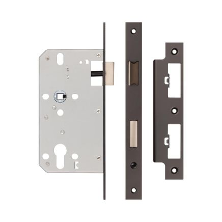 72mm Dark Bronze Din Euro Sashlock 60mm Backset - By Frelan Hardware - JL-DS60DB