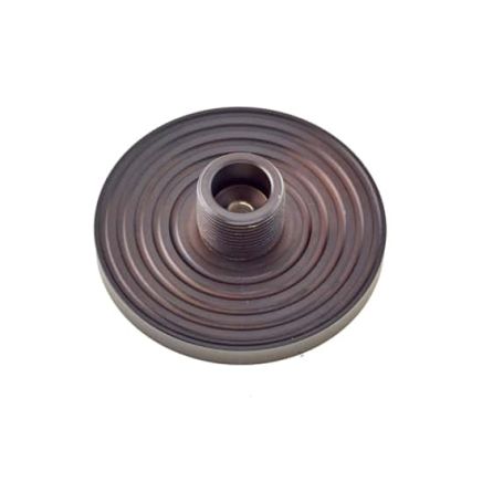 Burlington Reeded Bases to Suit Wall Mounted Doorstops Dark Bronze - By Frelan Hardware - BUR974DB