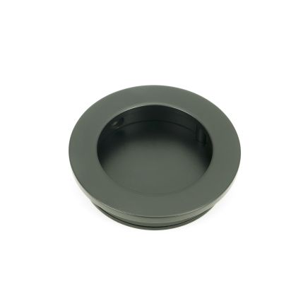 Matt Black 60mm Plain Round Pull