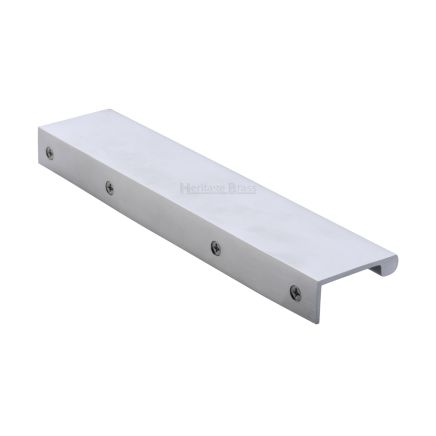 Heritage Brass EPTR Edge Pull Cabinet Handle 200mm Satin Chrome finish