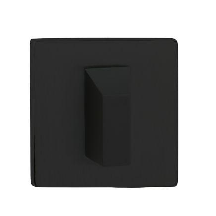 Tupai Rapido 5S Line WC Turn on 5mm Slimline Square Rose (bolt through fixing only) - Pearl Black