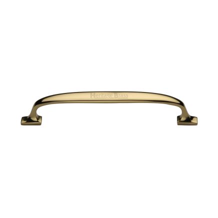 Heritage Brass Cabinet Pull Durham Design 160mm CTC Polished Brass Finish