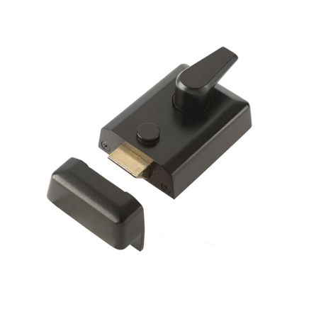 Jedo Standard Stile Night Latches 90mm Black - By Frelan Hardware - JL5021BL