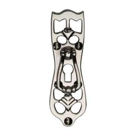 Heritage Brass Cabinet Pull Ornate Design Polished Nickel Finish