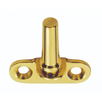 Flush Fitting Casement Pin - Polished Brass