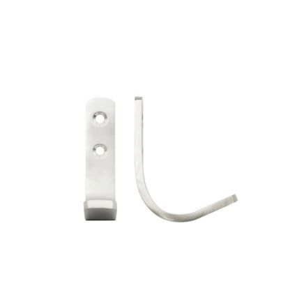 Zoo Hardware Single Coat Hook - Heavy Duty - Satin Stainless