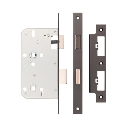 Jedo 78mm Din Bathroom Locks 60mm Backset Dark Bronze - By Frelan Hardware - JL-DB60DB