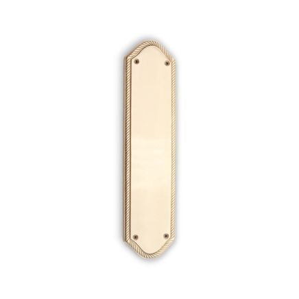Georgian Half Round  Finger Plate 300mm Satin Brass