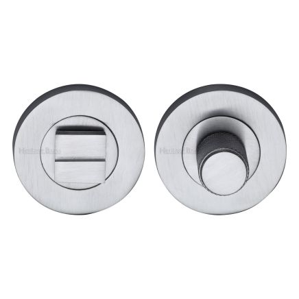 Heritage Brass Thumbturn & Emergency Release Satin Chrome finish