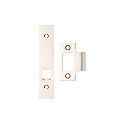 Zoo Hardware Spare Acc Pk for UK Horizontal Locks - *BLANK* - Contains Forend, Strike and Fixing Screws (Latch Version) - Nickel