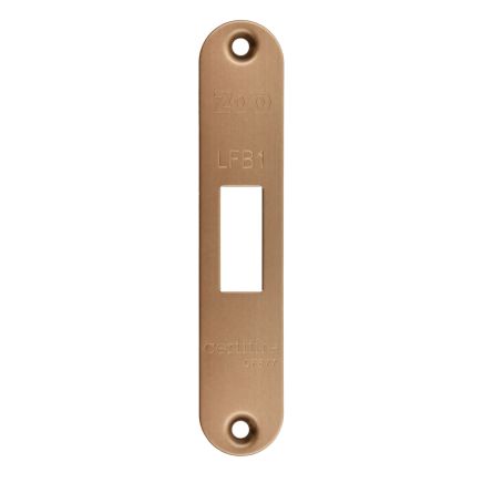 Zoo Hardware Radius Forend, Strike and Escutcheon Pack t/s ZFB01 Fire Brigade Lock - Bronze