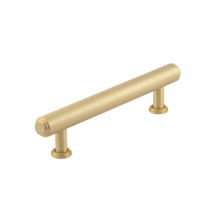 Burlington Belgrave Stepped Cabinet Handles 128mm Satin Brass - By Frelan Hardware - BUR511SB