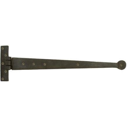 Beeswax 18" Penny End T Hinge (pair)