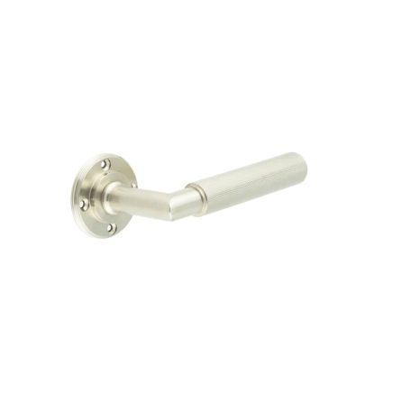 Piccadilly Door Handle Satin Nickel - Roses Sold Separately - By Frelan Hardware - BUR40SN