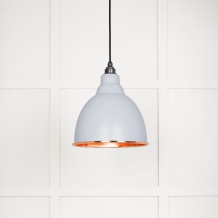Hammered Copper Brindley Pendant in Birch
