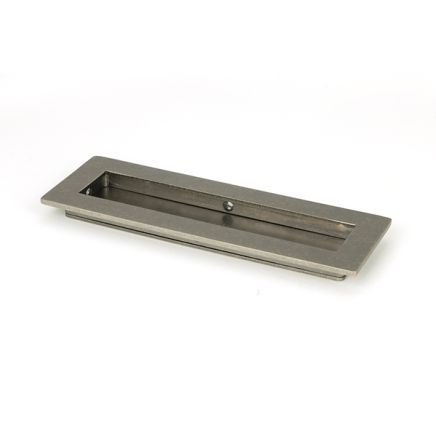 Pewter 175mm Plain Rectangular Pull