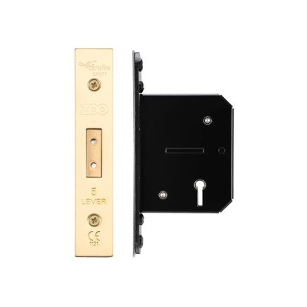 Zoo Hardware 5 Lever Dead Lock - 64mm C/W PVD Forend and Strike