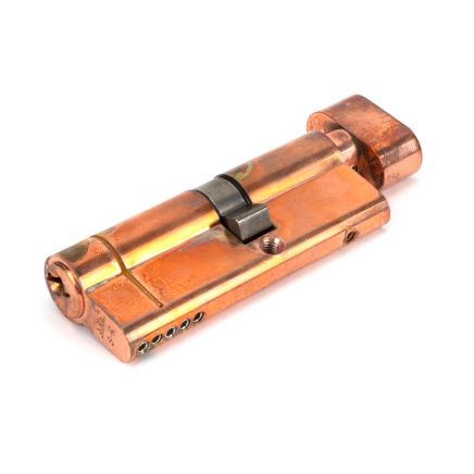 Polished Bronze 35T/45 5pin Euro Cylinder/Thumbturn