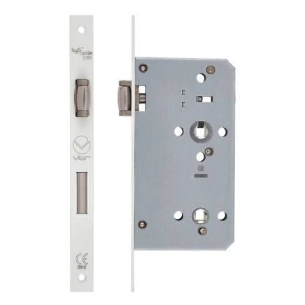 Zoo Hardware Din lift to lock - 72mm c/c - backset 60mm - Powder Coat White