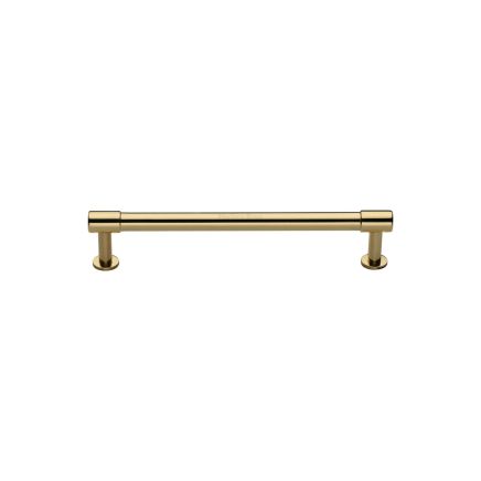 Heritage Brass Cabinet Pull Phoenix Design with 16mm Rose 96mm CTC Polished Brass finish