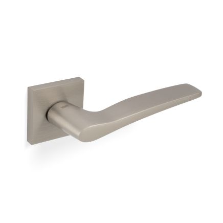 Valli Otello Lever on Square Rosette - Satin Nickel PVD
