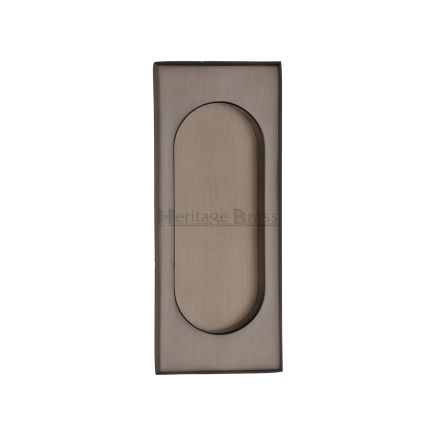 Flush Pull Handle 105mm Matt Bronze Finish