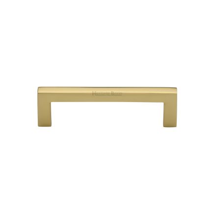 Heritage Brass Cabinet Pull City Design 96mm CTC Polished Brass Finish