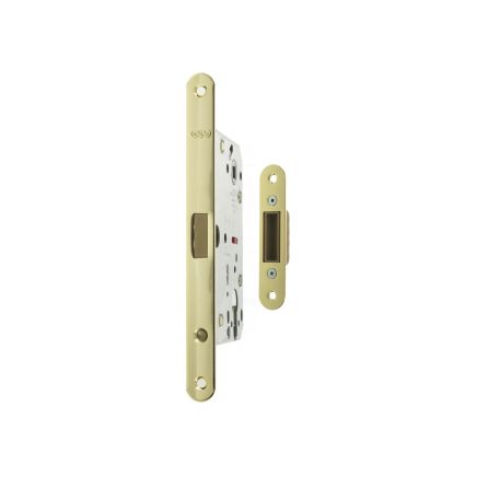AGB Polaris 2XT Magnetic Euro Profile Sashlock 60mm backset - Polished Brass