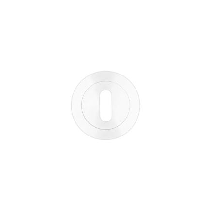 Zoo Hardware Standard profile round escutcheon - White