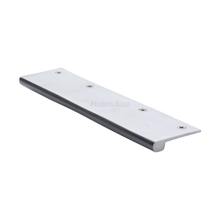 Heritage Brass EPT Edge Pull Cabinet Handle 200mm Satin Chrome finish