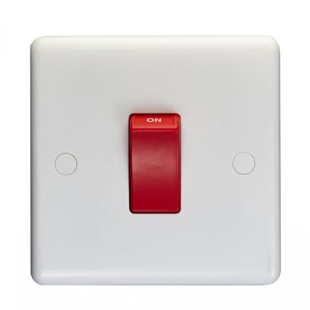 Eurolite Enhance White Plastic 45Amp Switch White