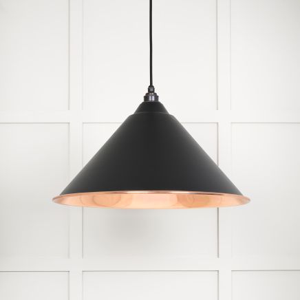 Smooth Copper Hockley Pendant in Elan Black