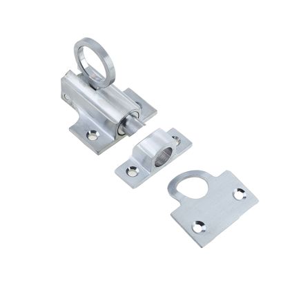 Jedo Fanlight Catch 45x45mm 63mm Satin Chrome - By Frelan Hardware - JV950SC