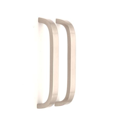 Curve Bar Cabinet Handle Satin Silver Large