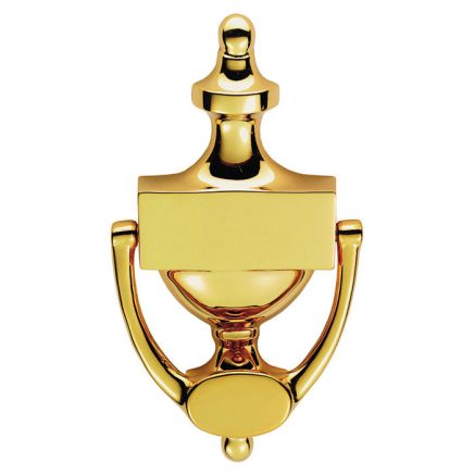 Victorian Urn Door Knocker 196mm  - Polished Brass