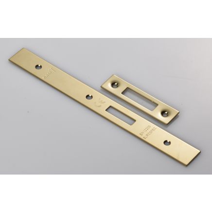 Forend Strike & Fixing Pack To Suit Din Euro Deadlock-Pvd-Square Forend - PVD