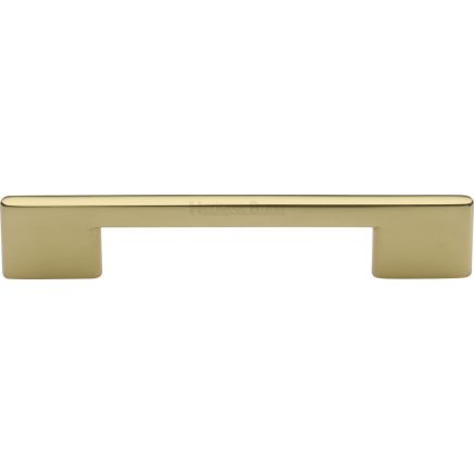 Heritage Brass Cabinet Pull Victorian Design 128mm CTC Polished Brass finish