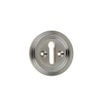 Jedo Parisian Standard Keyway Escutcheon 42mm Satin Nickel - By Frelan Hardware - JV604SN