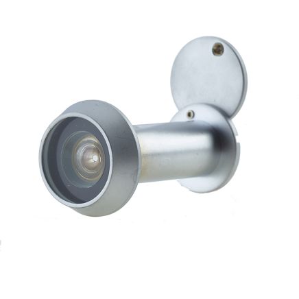 Jedo 180 Degree Door Viewers to Fit 35-55mm Doors FD30/60 C/W Intumescent Satin Chrome - By Frelan Hardware - JV944SC