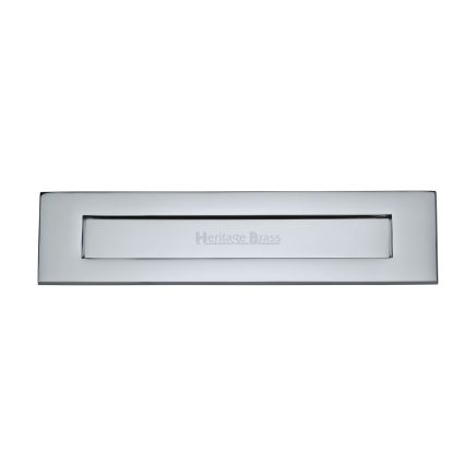 Heritage Brass Letterplate 13" x 3" Polished Chrome finish
