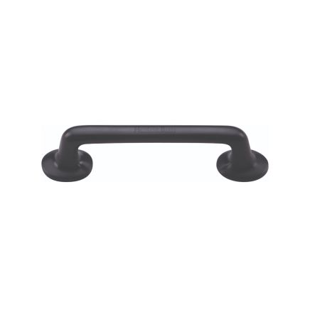 Heritage Brass Cabinet Pull Traditional Design 96mm CTC Matt Black Finish