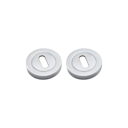 Oval Standard Escutcheon Satin Chrome