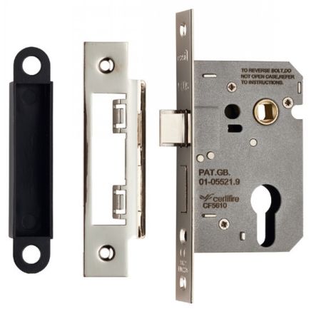 Easi-T Economy Euro Profile Sashlock 64mm - Satin Nickel