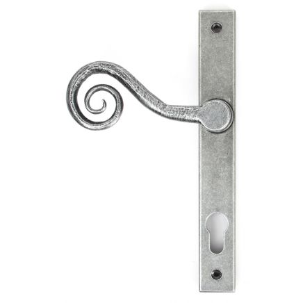 Pewter Monkeytail Slimline Lever Espag. Lock Set - RH