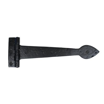 Black Smooth 12" Cast T Hinge (pair)