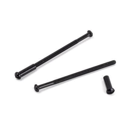 Black 5mm Male & Female Screws (2)