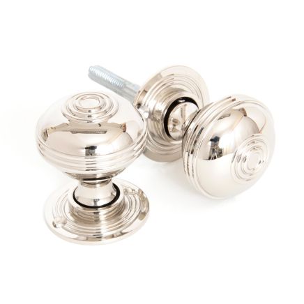 Polished Nickel 50mm Prestbury Mortice/Rim Knob Set