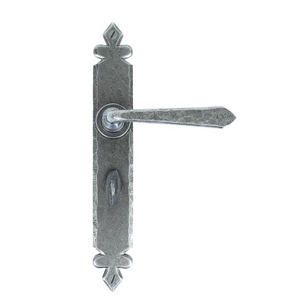 Pewter Cromwell Lever Bathroom Set